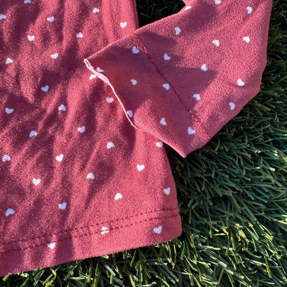 Cozys Girls Heart Pajama Set Size 3T - Picture 3 of 4